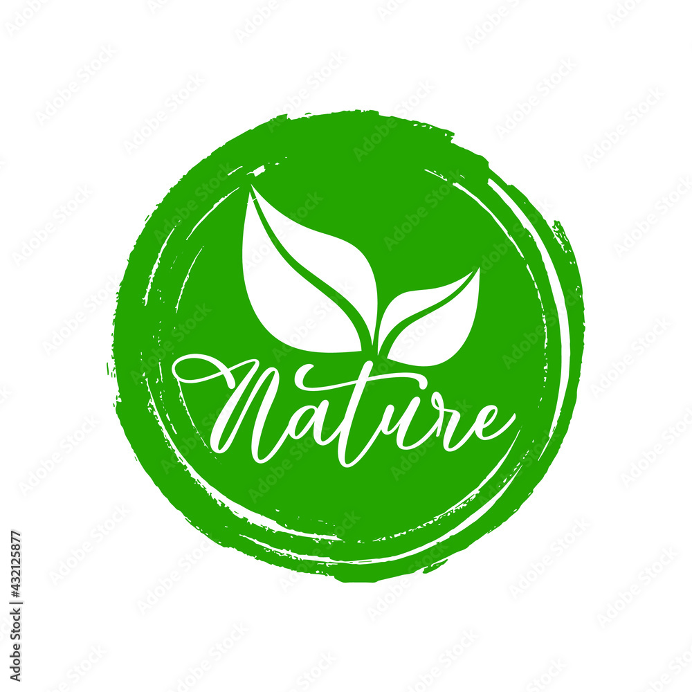 nature icon on white background nature icon on white background