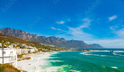 view of Clifton Beach and appartments in Cape Town South Afric