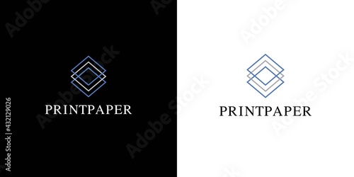 Modern and professional logo print paper