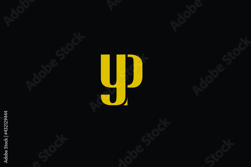 yp lettering monogram minimalist logo