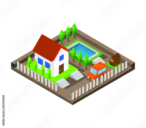 Isometric house