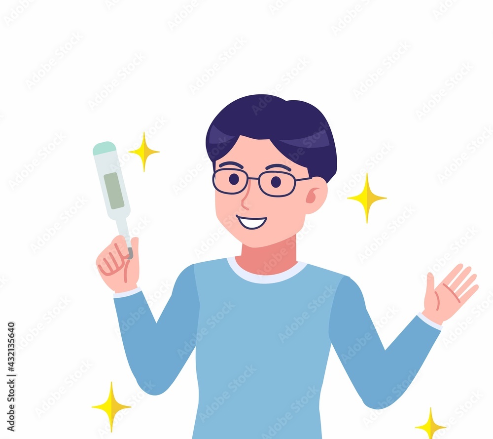 メガネを掛けた若い男性