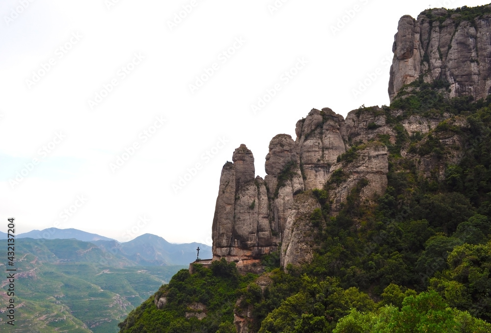 In the mountains of Montserrat near Barcelona, Spain