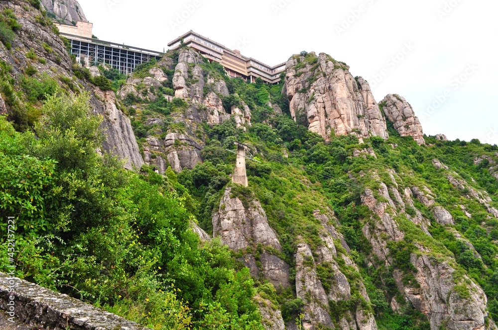 Fototapeta premium Montserrat mountains near Barcelona, Spain