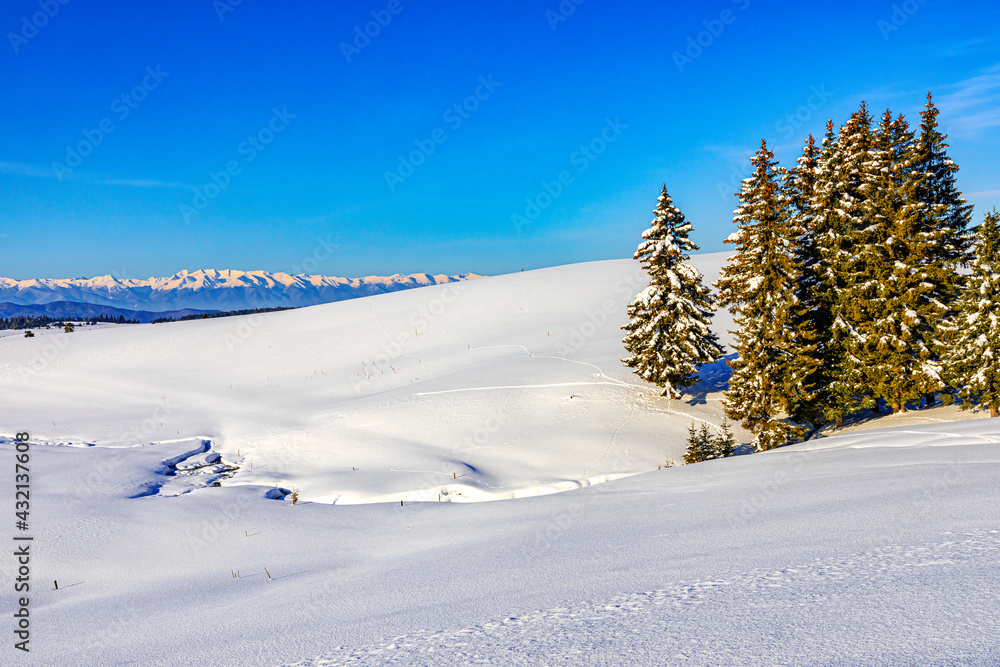 Amazing sunrise in Belmeken, Rila Mountains, Bulgaria