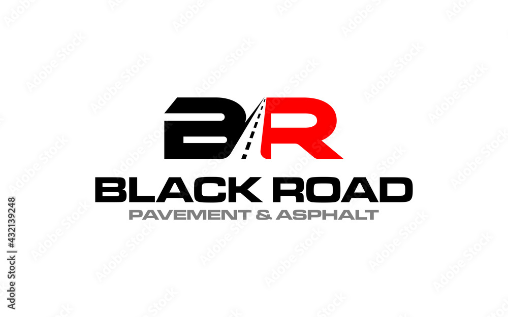 Illustration graphic vector of Asphalt repair, roadwork, pavement logo design template Illustration graphic vector of Asphalt repair, roadwork, pavement logo design template