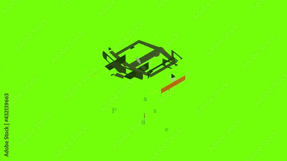 Pedal bike icon animation cartoon object on green screen background Pedal bike icon animation cartoon object on green screen background