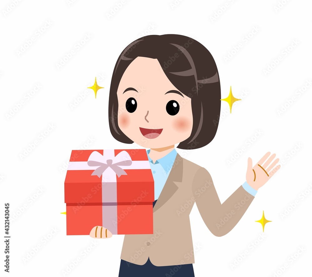スーツを着た若い女性 スーツを着た若い女性