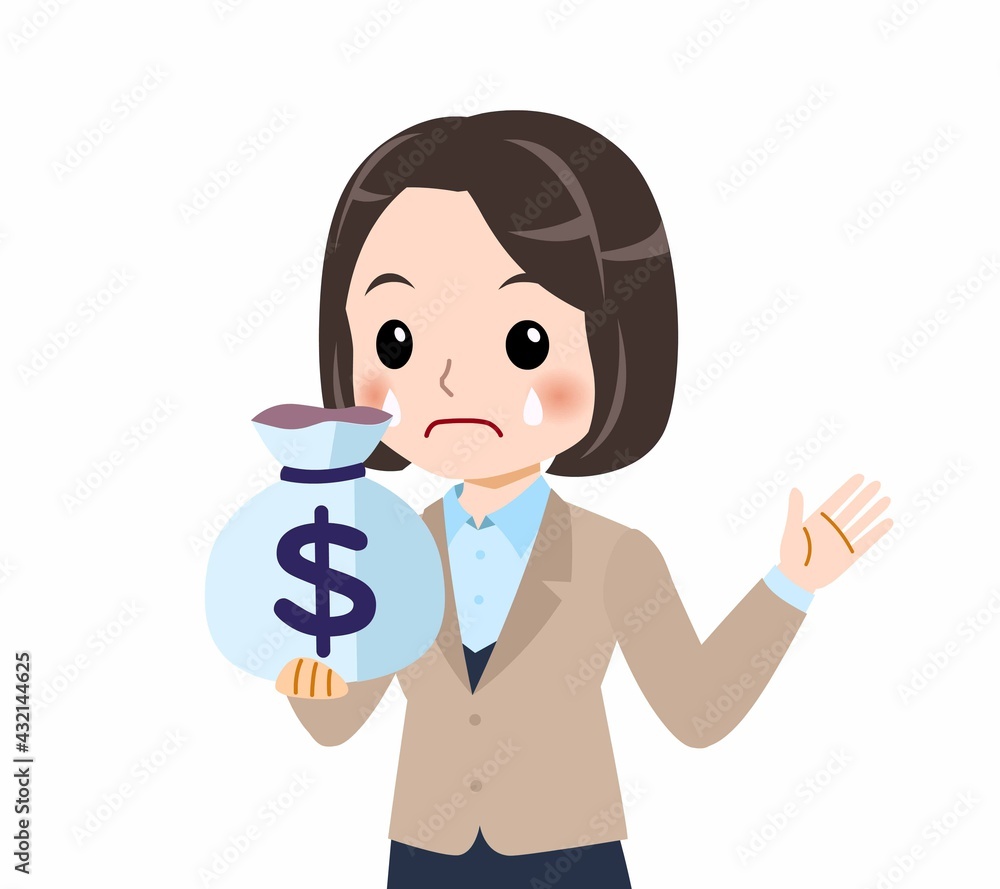 スーツを着た若い女性