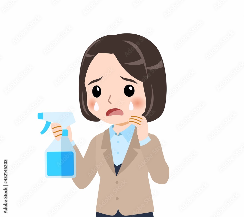 スーツを着た若い女性