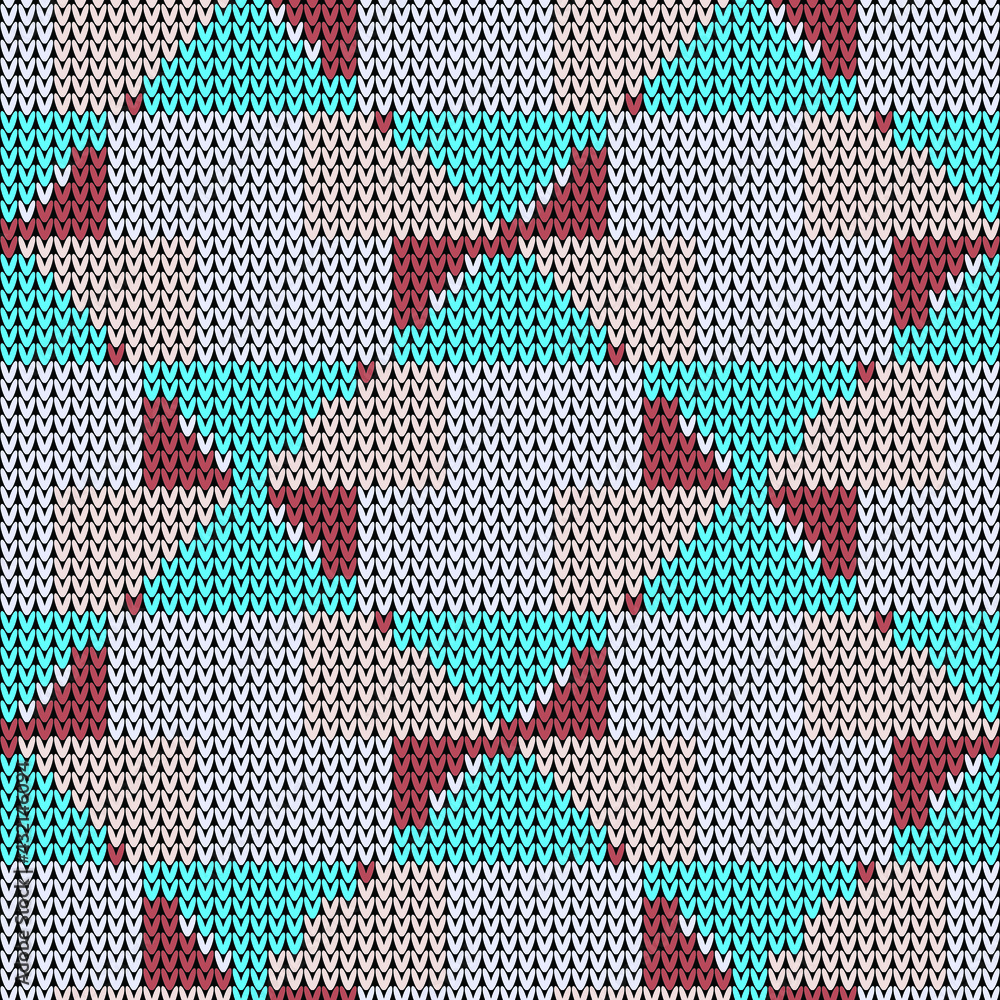Knitted fabric seamless pattern. Vector illustration Knitted fabric seamless pattern. Vector illustration