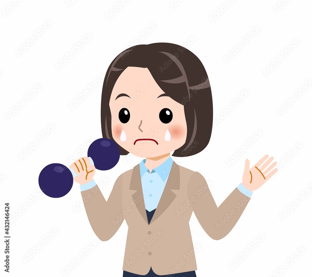 スーツを着た若い女性