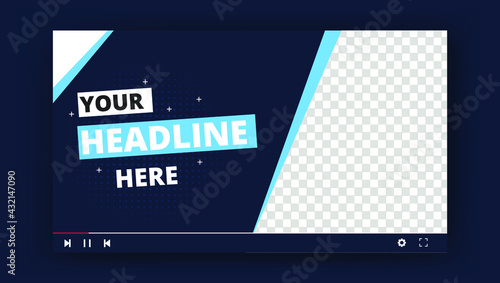 Youtube thumbnail for live workshop promotion template