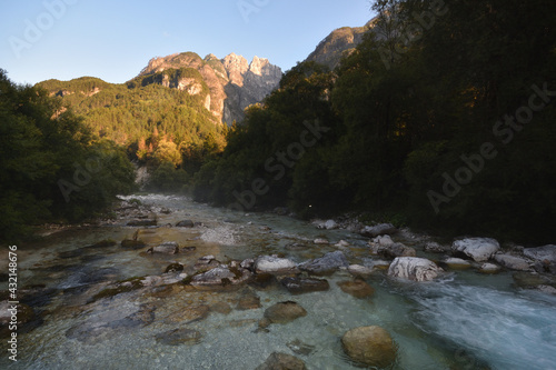Wildbach Raccolana am Monte Cimone in Italien