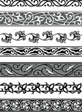 Floral seamless borders