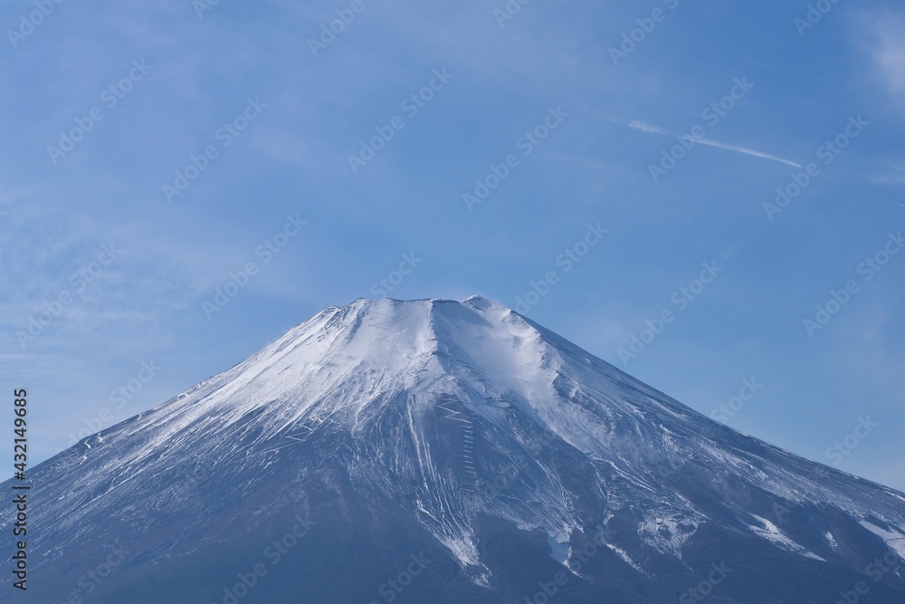 冬の富士山, 雪の登山道, Mt. Fuji, snow, winter