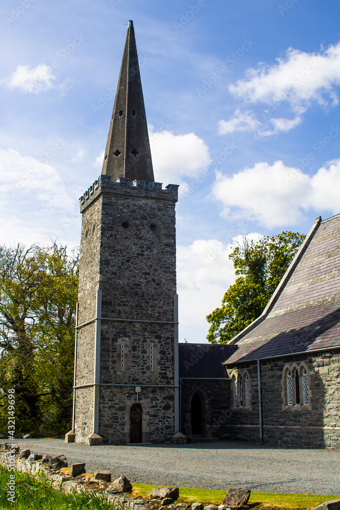 he historic Bell Tower of St Saviour's Parish Church in Greyabbey on the Ards Peninsula in County Down