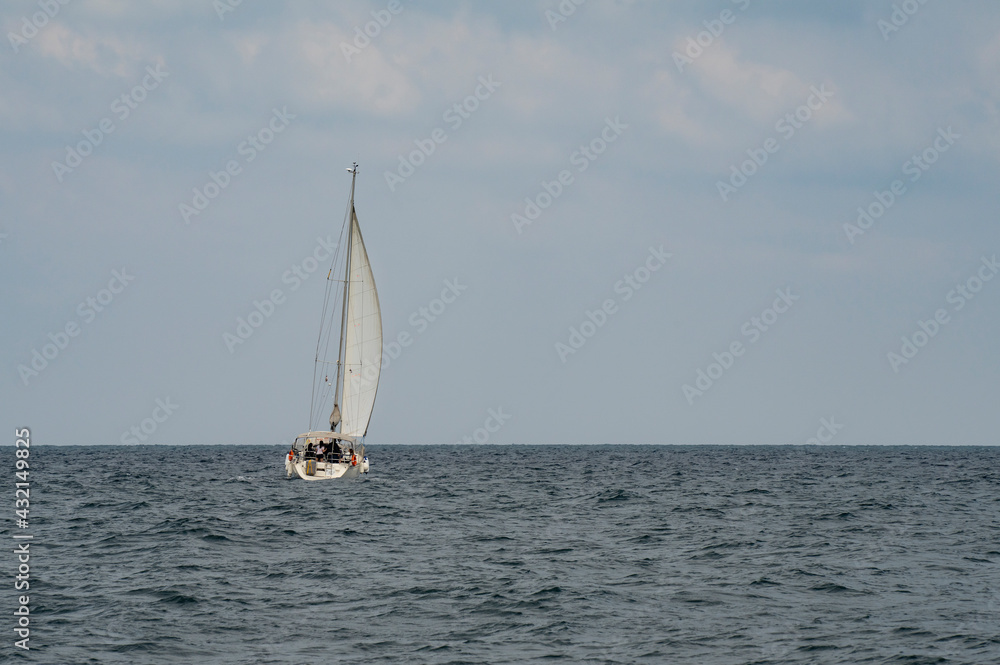 A Sailboat at Sea