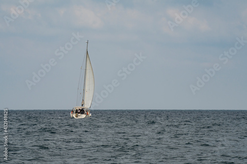 A Sailboat at Sea