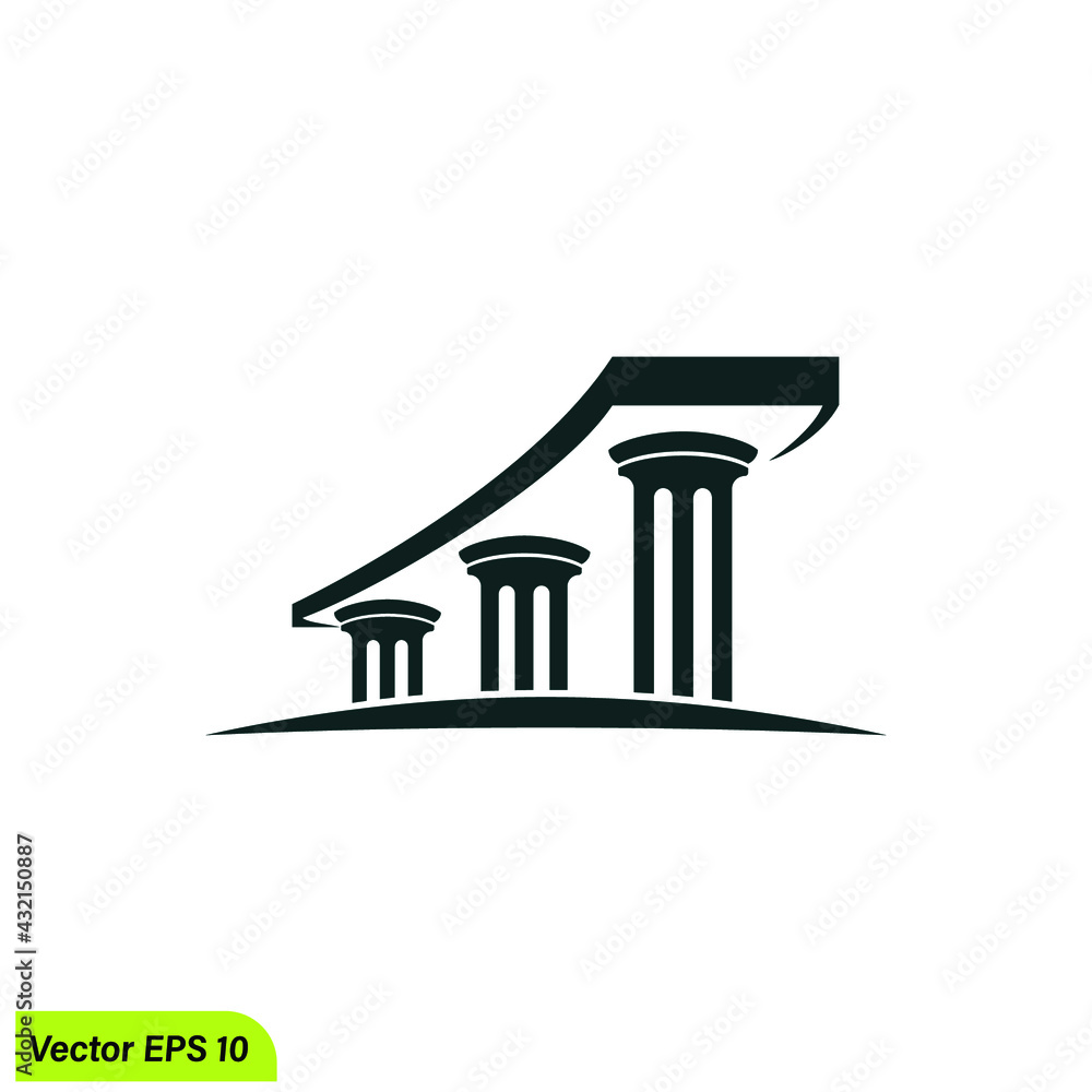 pillar icon lawyer court symbol vector illustration pillar icon lawyer court symbol vector illustration