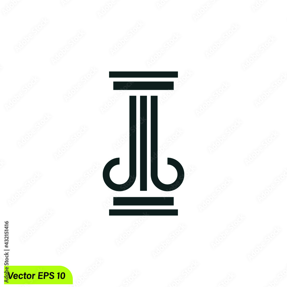 pillar icon lawyer court symbol vector illustration pillar icon lawyer court symbol vector illustration