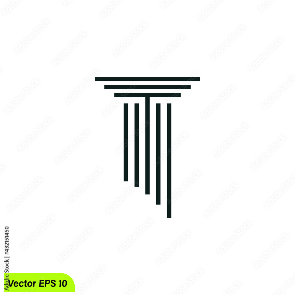 pillar icon lawyer court symbol vector illustration pillar icon lawyer court symbol vector illustration