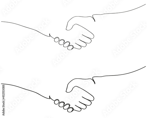 ILLUSTRATION DE POIGNÉE DE MAIN_2 épaisseurs différentes