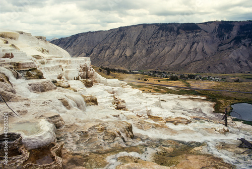 Geyser, Mammoth Hot Springs, Parc national du Yellowstone, Etats Unis, USA