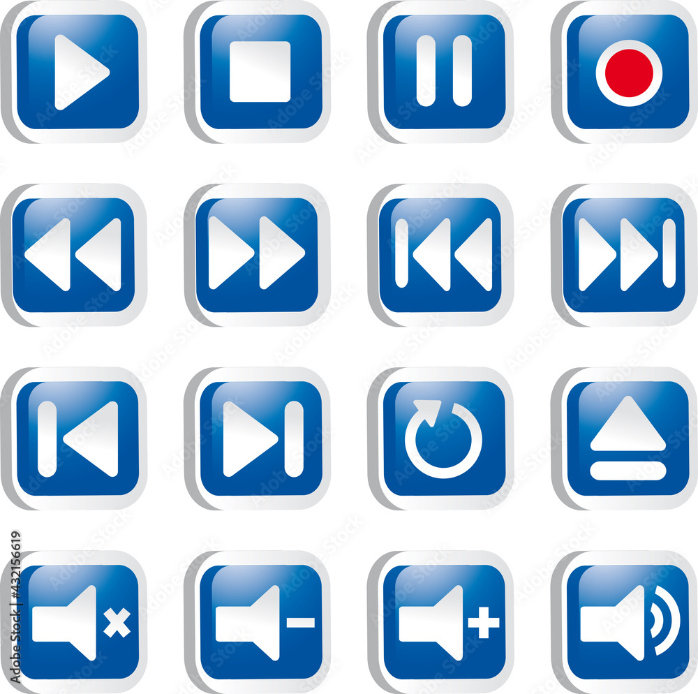 BOUTONS MULTIMEDIA ICONES V1 BOUTONS MULTIMEDIA ICONES V1