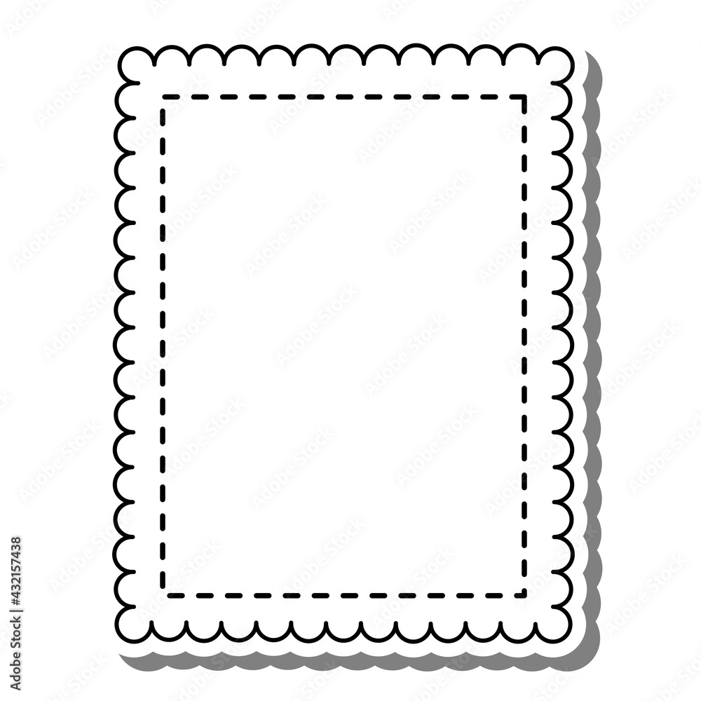 Black line Edge Frame Wavy on white silhouette and gray shadow with copy space. Vector illustration for decoration logo, text, greeting cards and any design. Black line Edge Frame Wavy on white silhouette and gray shadow with copy space. Vector illustration for decoration logo, text, greeting cards and any design.