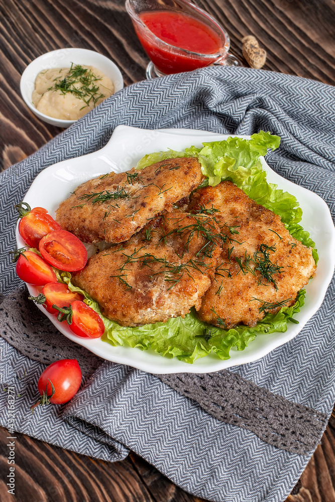 Juicy chicken chops