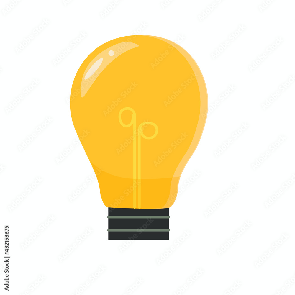 light bulb on white background light bulb on white background