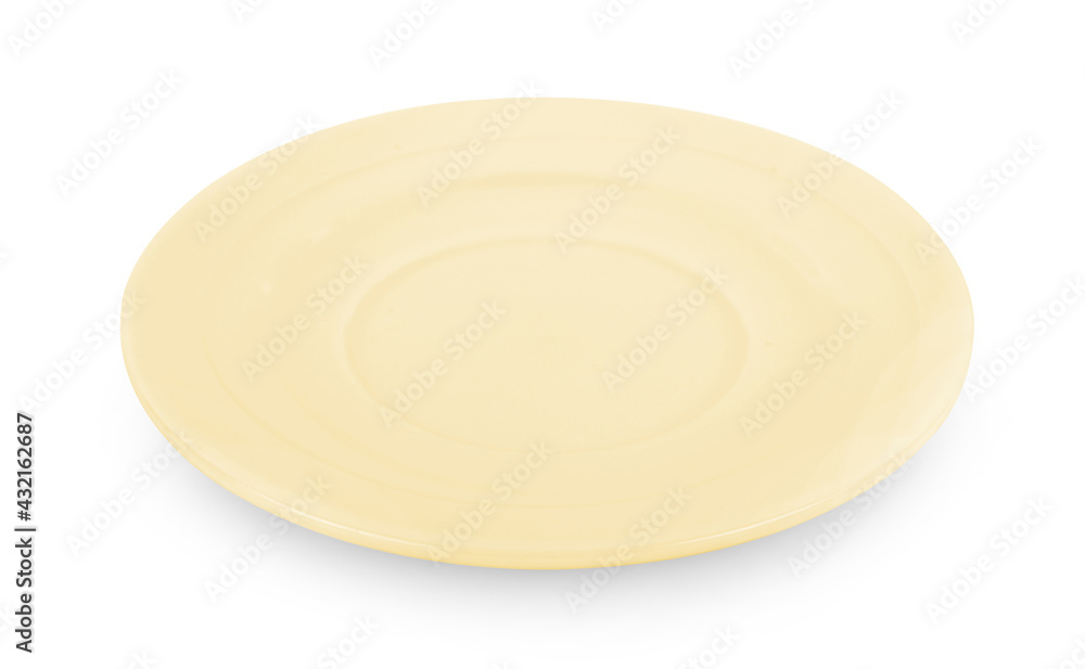 empty plate isolated on white background. empty plate isolated on white background.