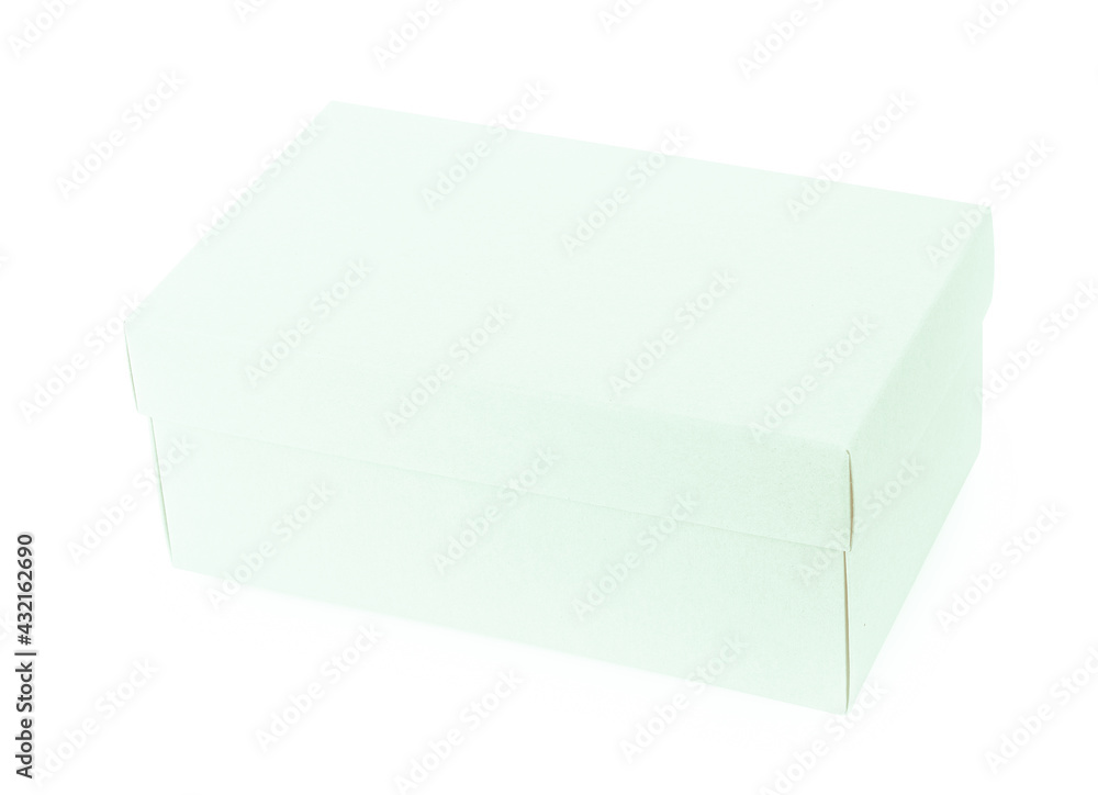 close up of a box on white background close up of a box on white background