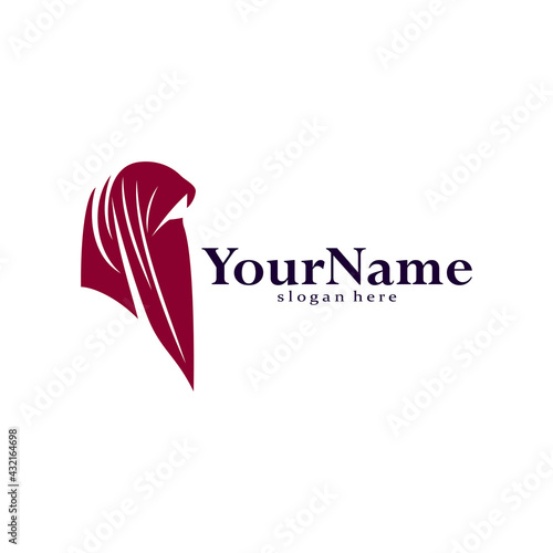 Hijab logo vector illustration design template. creative design