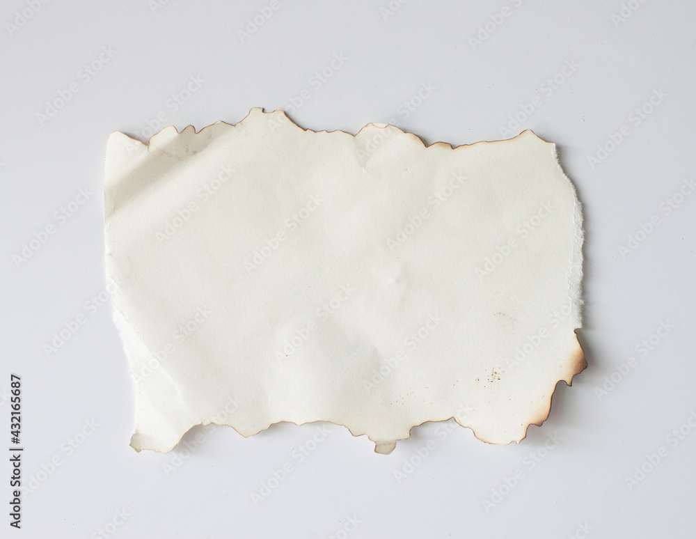 Blank old paper on a white background. Blank old paper on a white background.