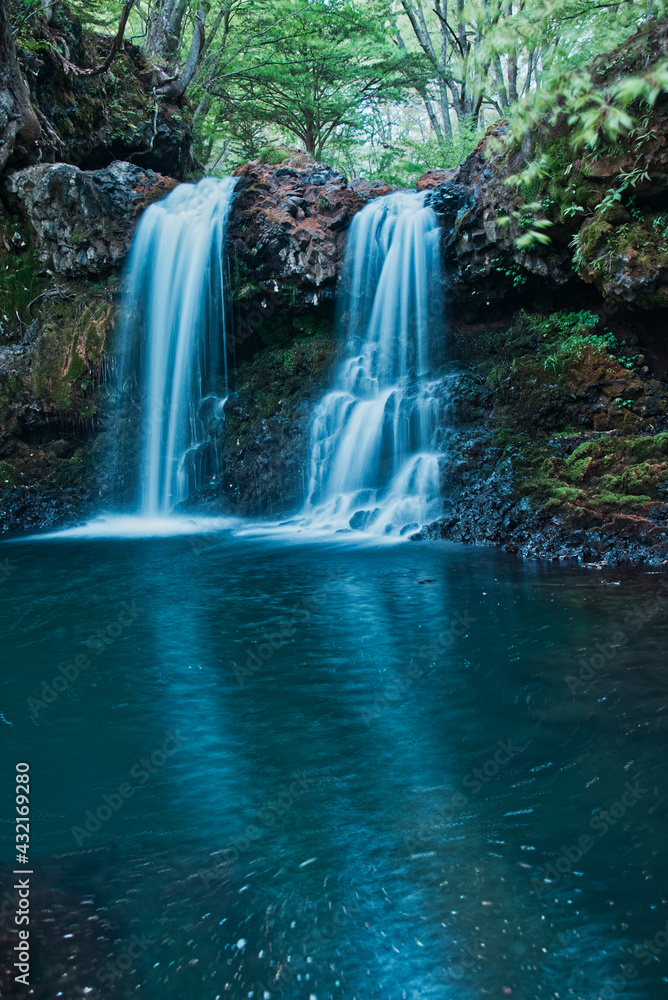 Fototapeta premium 森の中の滝