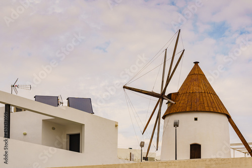 Wind mill in Las Negras, Spain
