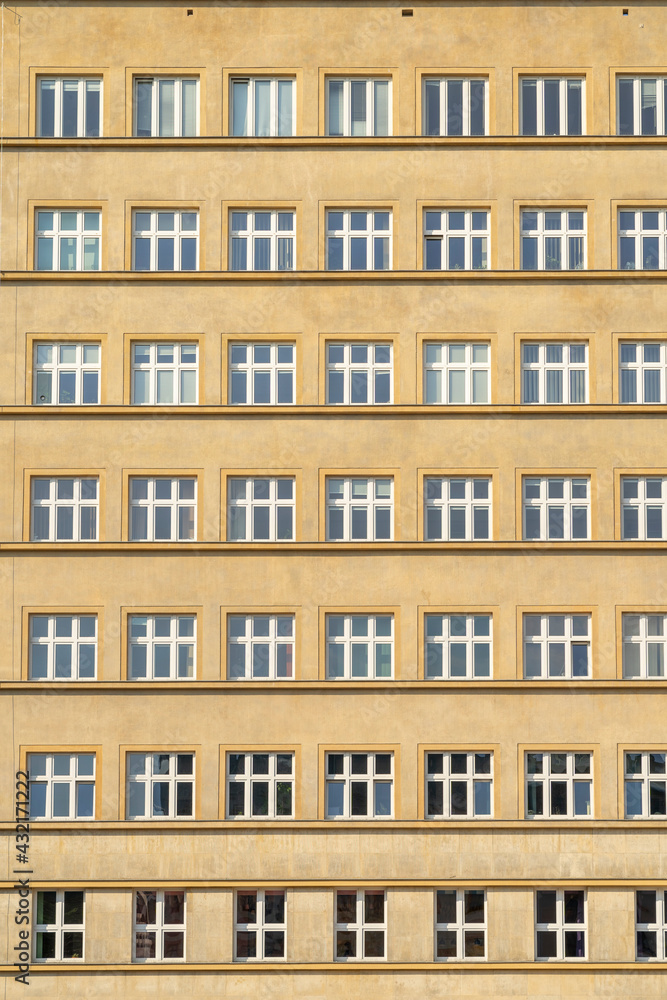 Krakow Poland August 2020. Office windows,Krakow, Lesser poland, Poland Europe
