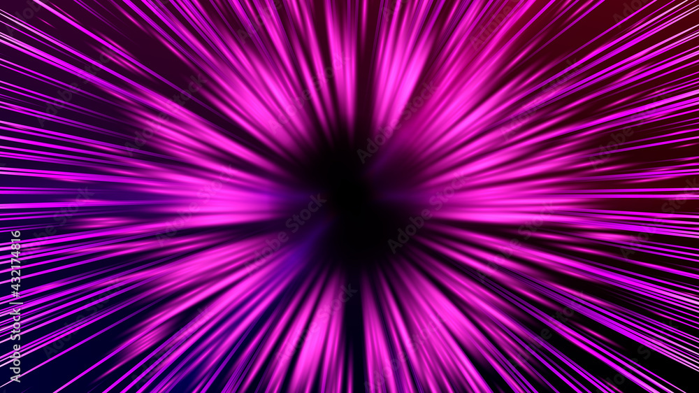 Vector illustration of faster than light (FTL) interstellar or intergalactic travel. Speed of light and hyperspace. Vector illustration of faster than light (FTL) interstellar or intergalactic travel. Speed of light and hyperspace.
