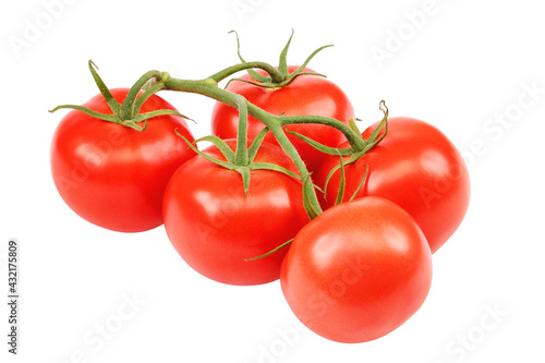 Wallpaper Mural Fresh red tomato, on a white background. Torontodigital.ca