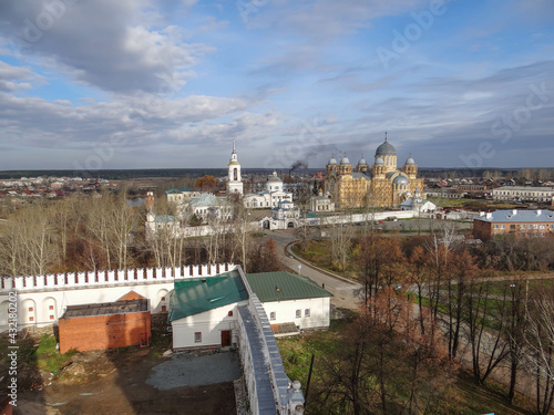 St. Nicholas Monastery. View from above. Verkhoturye. Sverdlovsk region. Russia