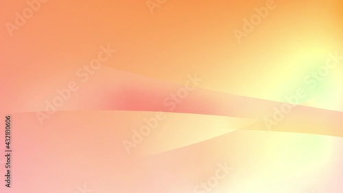 オレンジ色の幾何学模様の抽象波形背景イメージ