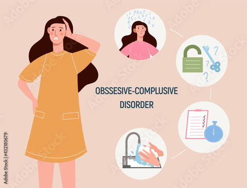 Obsessive compulsive disorder concept
