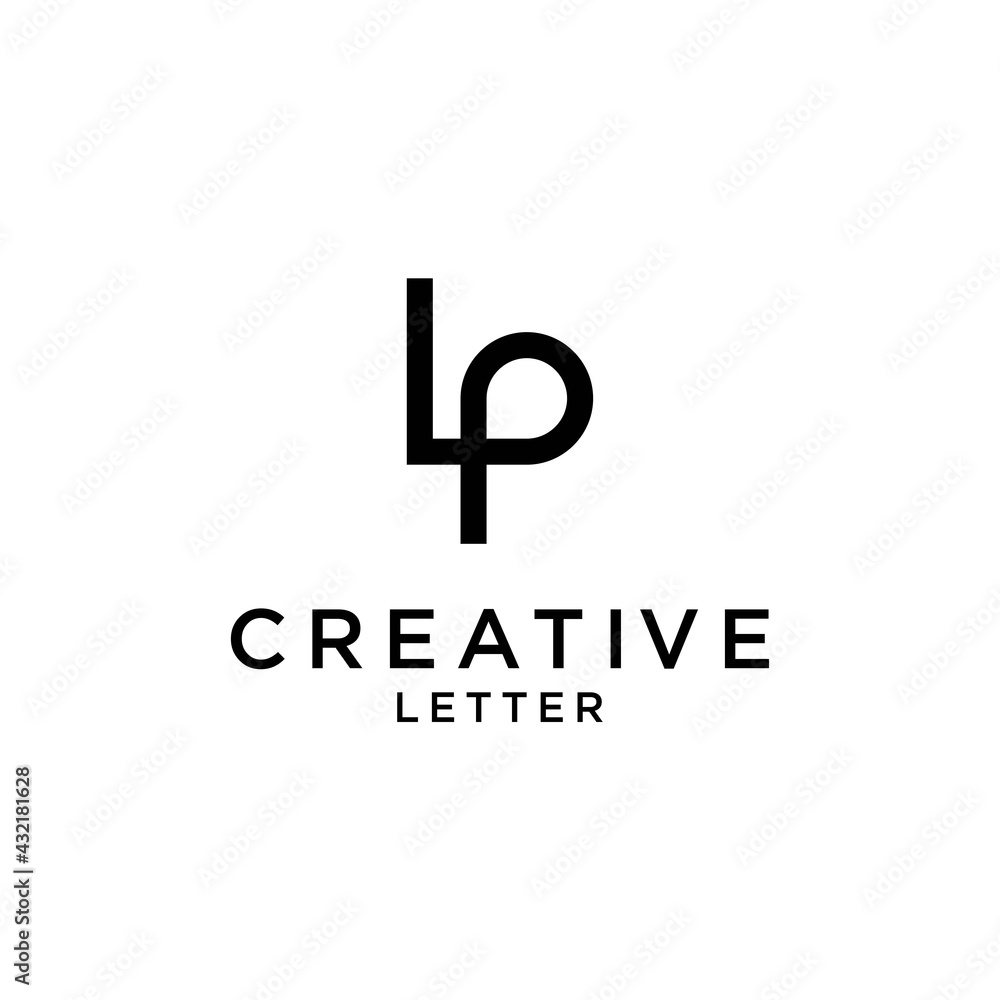 initial LP letter logo design vector initial LP letter logo design vector