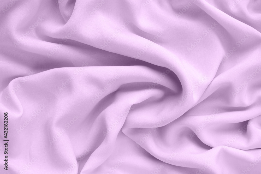 Silk texture, abstract background luxury light purple fabric with wavy folds Silk texture, abstract background luxury light purple fabric with wavy folds