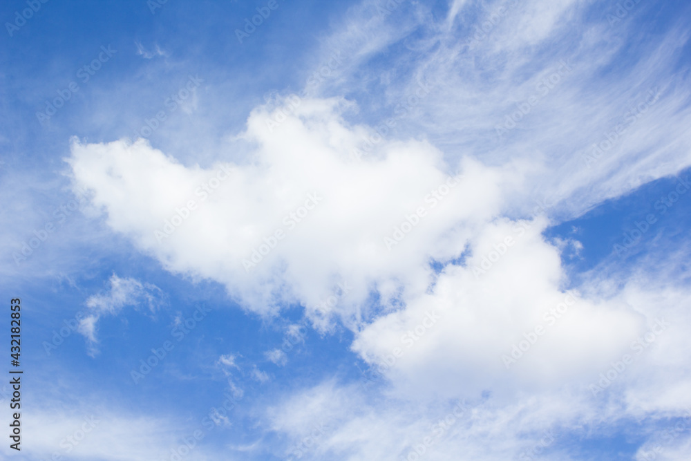 blue sky with clouds