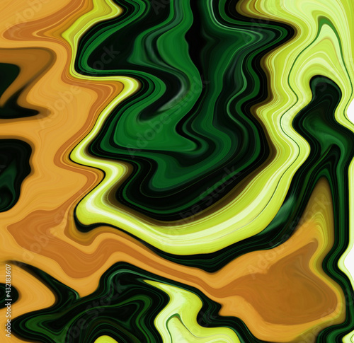 Liquid digital art backgrounds with different colors shades in dynamic composition. Liquid dynamic gradient waves. Fluid texture. Textures for ceramic wall and floor tiles.