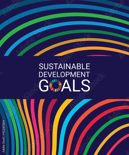 Cover. Sustainable Development Goals Colors. Vector Illustration