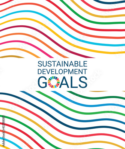 Cover. Sustainable Development Goals Colors. Vector Illustration